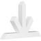 Ekena Millwork Saratoga Architectural Grade PVC Gable Bracket, 60"W x 40"H x 6"D x 6"F, 16/12 Pitch GBP060X40X0606SAR00 - alternate 1